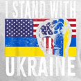 thumbnail image 3 of CafePress - I Stand With Ukraine Flag Amer Long Sleeve T Shirt - Women's Long Sleeve Graphic Casual T-Shirt, 3 of 4