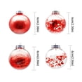 thumbnail image 3 of Back to School Decorations hanging ornament Hangs Christmas Ball Plastic Ball Set Ceiling Decoration Pendant Christmas Day Wedding Party Christmas Ball Christmas Color Transparent Plastic Ball, 3 of 9