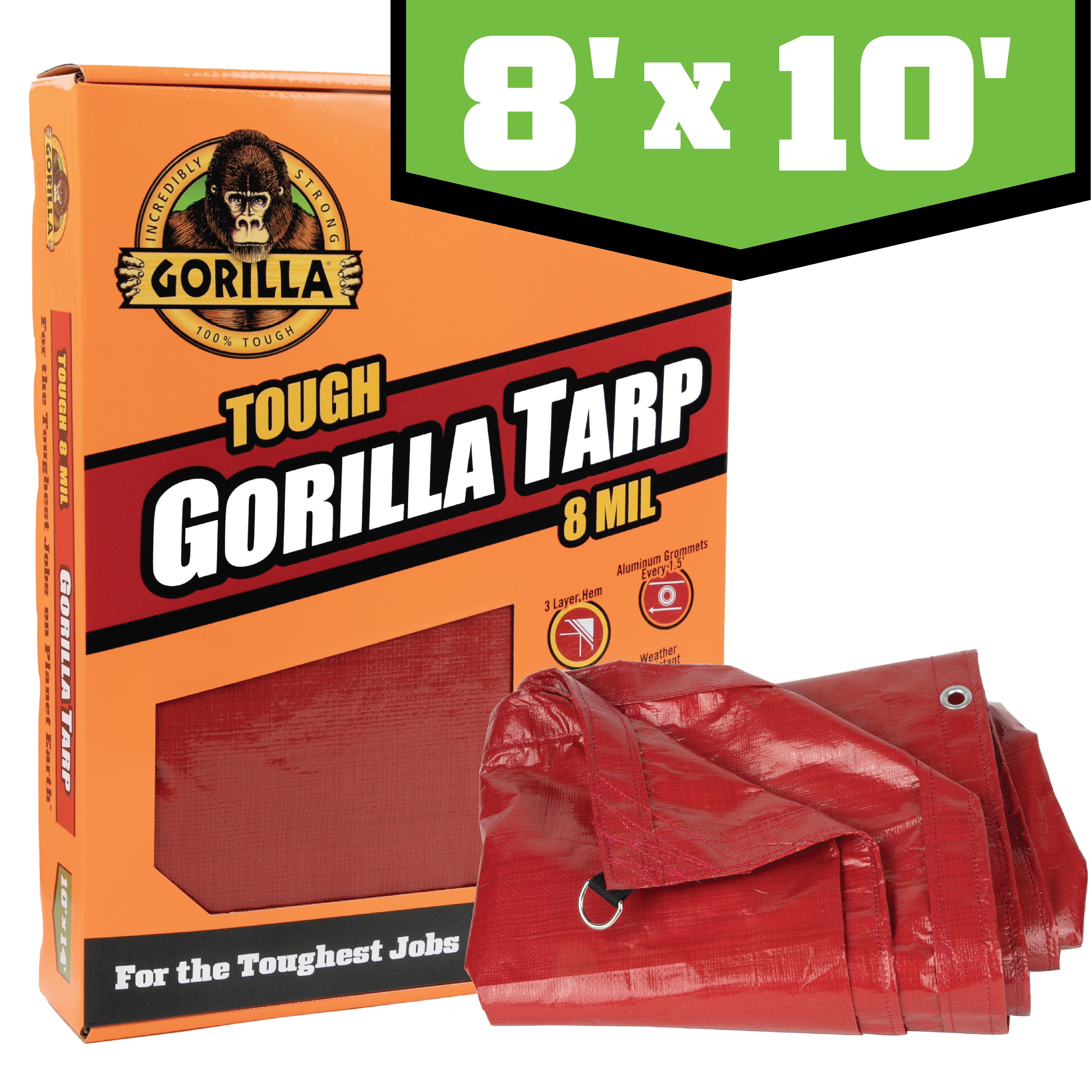 Gorilla Brand 12' X 16' Tough Tarp - Walmart.com