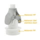 thumbnail image 3 of Adaptador Bimirth Adaptadores de bolsa de almacenamiento de leche materna Abrazaderas de bolsa de leche materna de repuesto para Lansinoh / Spectra S1 S2 / Avent Extractor de leche de cuello ancho, bl Bimirth Adaptador, 3 of 7