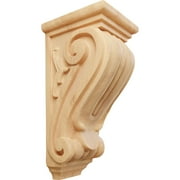 Ekena Millwork 4 1/2"W x 5"D x 10"H Medium Classical Corbel, Red Oak