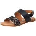 thumbnail image 1 of bebe Girls Metallic Sandals with Chunky Glitter Strap (Little Kid/Big Kid), 1 of 6