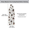thumbnail image 5 of Kuiaobaty Anti-Slip Ironing Board Cover with Elastic Edge & Adjustable Hook and Loop Straps, Polyester Spandex Fabric Easy Installation, Dachshund Dog Paw Grey, 5 of 5