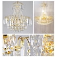 thumbnail image 3 of K9 Crystal Chandelier Modern Luxury Pendant Lamp Ceiling Lamp Fixture Gold, 3 of 12