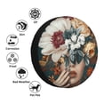 thumbnail image 4 of Naloa Floral Head Dreamscape PVC Leather Spare Tire Wheel Cover Spare Tire Cover, for Car Truck SUV Camper Trailer Universal Fit(14-17in)-15 inch, 4 of 6