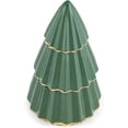 thumbnail image 2 of ILLUME Festive Green Gold Foil 8.25 x 4.5 Soy Wax Christmas Tree Candle Vanilla Spruce, 2 of 6