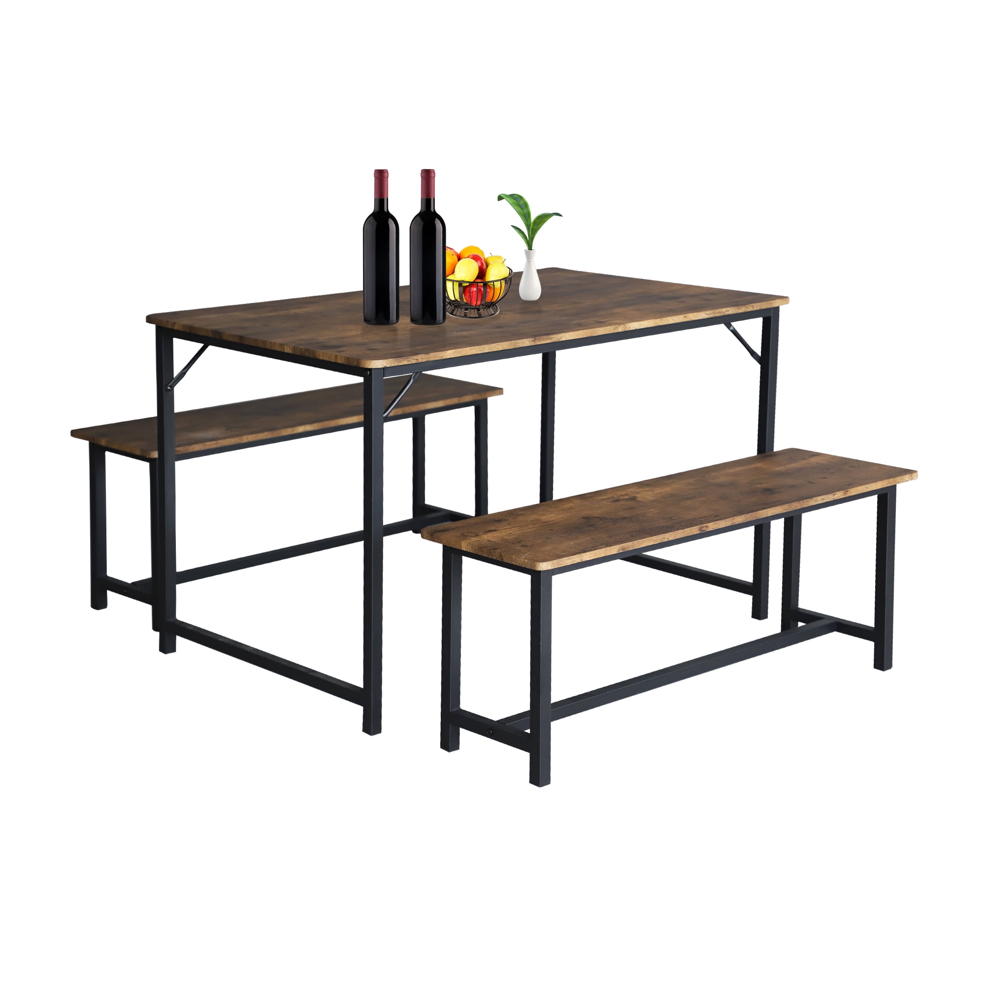 3 Piece Dining Table Set For Kitchen Table 4 Person Space Saving 3-piece-dining-table-set-for-kitchen-table-4-person-space-saving