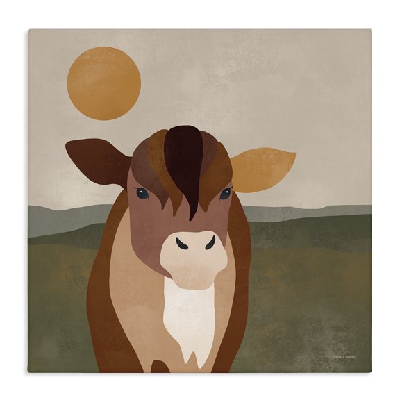 Stupell Industries Modern Modern Farm Animal Canvas Art, 17 x 17, by Rachel Nieman