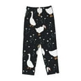 thumbnail image 4 of Sigee Fashionable Goose Print Women's Soft Pajama Pants - Breathable and Comfortable Lounge Sleep Bottoms with Elastic Waistband and Pockets-Small, 4 of 9