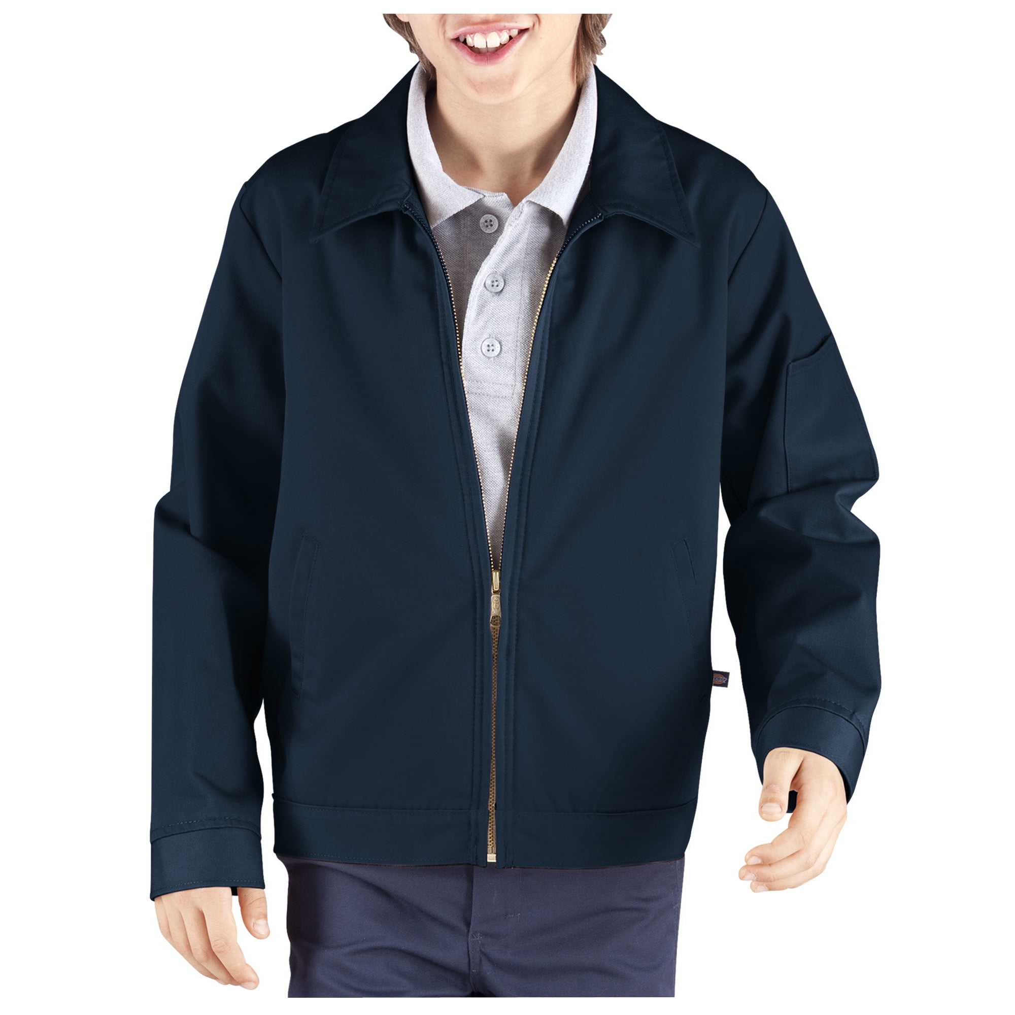 Dickies Kids Eisenhower Jacket Sizes 8 20 L Rinsed Dark Navy Walmart