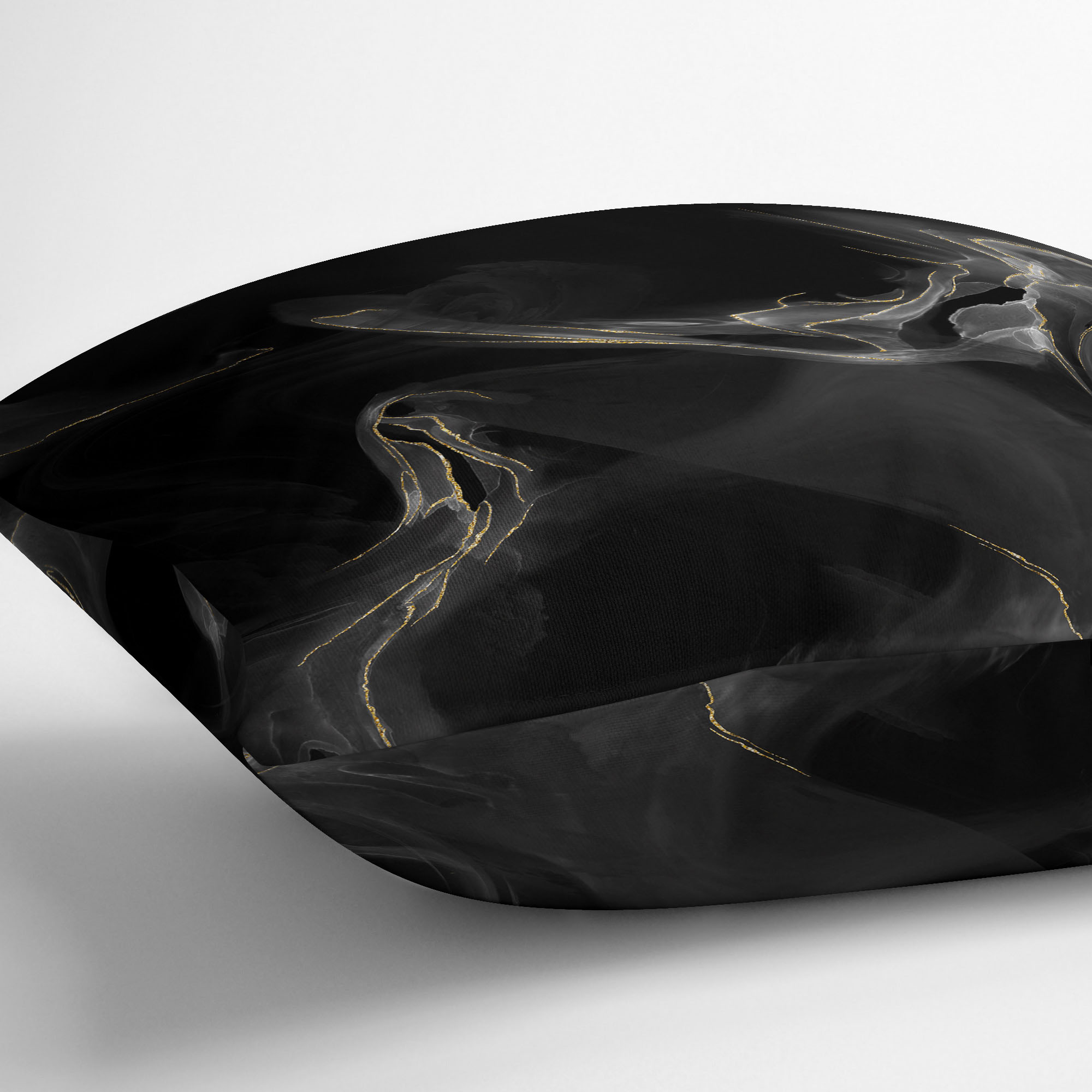 Marble Black Outdoor Pillow by Kavka Designs - image 4 of 5