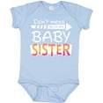 thumbnail image 3 of Inktastic Don't Mess with my Baby Sister Boys or Girls Baby Bodysuit, 3 of 5
