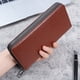 thumbnail image 1 of Cartera larga con cremallera para hombre, cartera de gran capacidad, bolso de mano, bolso para teléfono móvil, tarjetero informal, 1 of 5