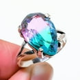 thumbnail image 2 of Natural Bi-Color Tourmaline Gemstone 925 Sterling Silver Ring Size 6, 2 of 2