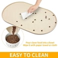 thumbnail image 5 of Dog Food Mat Anti-Slip Bowl Mats for Food and Water, High-Lips Waterproof Pet Placemat Prevent Messy Spills to Floor, Silicone Puppy Feeding Trays ，12" x 19", 5 of 7