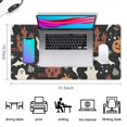 thumbnail image 5 of Long Mouse Pads for Desk,Autumn Halloween Scene Pattern Desk Mats on Top Of Desks, Desk Mouse Pad Extra Large with 3mm Non-Slip Base and Stitched Edge for Gaming,Office,Work,Home 31.5"x15.7", 5 of 6