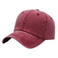 thumbnail image 1 of Gorra de béisbol de verano para mujer, ajustable, con circunferencia de 54 a 60 cm, suave, con visera curva retro, color sólido, 1 of 5