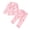 Pink, variant on WUANDIXFA Girls Pajamas 1T 2T 3T 4T 5T 2Pcs Satin PJs Set Silky Soft Sleepwear for Girls Gift for Kids,Pink,18-24 Months