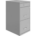 thumbnail image 1 of Pemberly Row 3-Drawer Modern Metal Organizer Filing Cabinet in Gray, 1 of 6