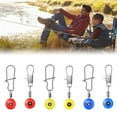 thumbnail image 2 of Sinyiin 100Pcs Fishing Float Connectors Fishing Line Hook Swivels Shank Clip Connector, 2 of 21