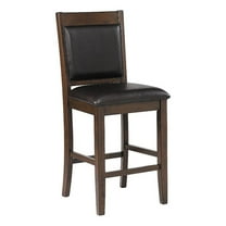 Dewey Upholstered Counter Chair Walnut (Set of 2)