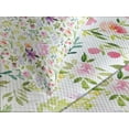 thumbnail image 4 of Ambesonne Watercolor Quilted Bedspread Set 3 Pcs, Gentle Spring Floral, Queen Size, Multicolor, 4 of 5