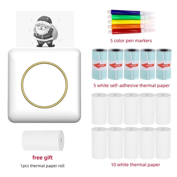 Label printer,Pocket Printer List Notes Journal Receipt Paper Printer Sticker With 11 Diy Handcraft List Lable Diy Handcraft Notes Journal Receipt Paper Printer Sticker Bt Picture Lable Rolls Koeb