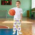 thumbnail image 6 of joogoo Mardi Gras Flower Boys' Sweatpants Jogger Pants 7-8Y, 6 of 8