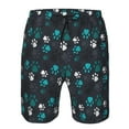 thumbnail image 3 of Logiee Animal Footprints Print Mens Swim Trunks Quick Dry Board Shorts,Breathable Hawaii Beach Shorts Swimwear Bathing Suits-Large, 3 of 6