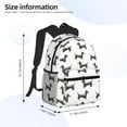 thumbnail image 4 of Picia Dachshund Dog Puppy Large Capacity Backpack Classic Style Backpack Casual Backpack Water-Resistant School Work Travel Outdoor Backpack, 4 of 8