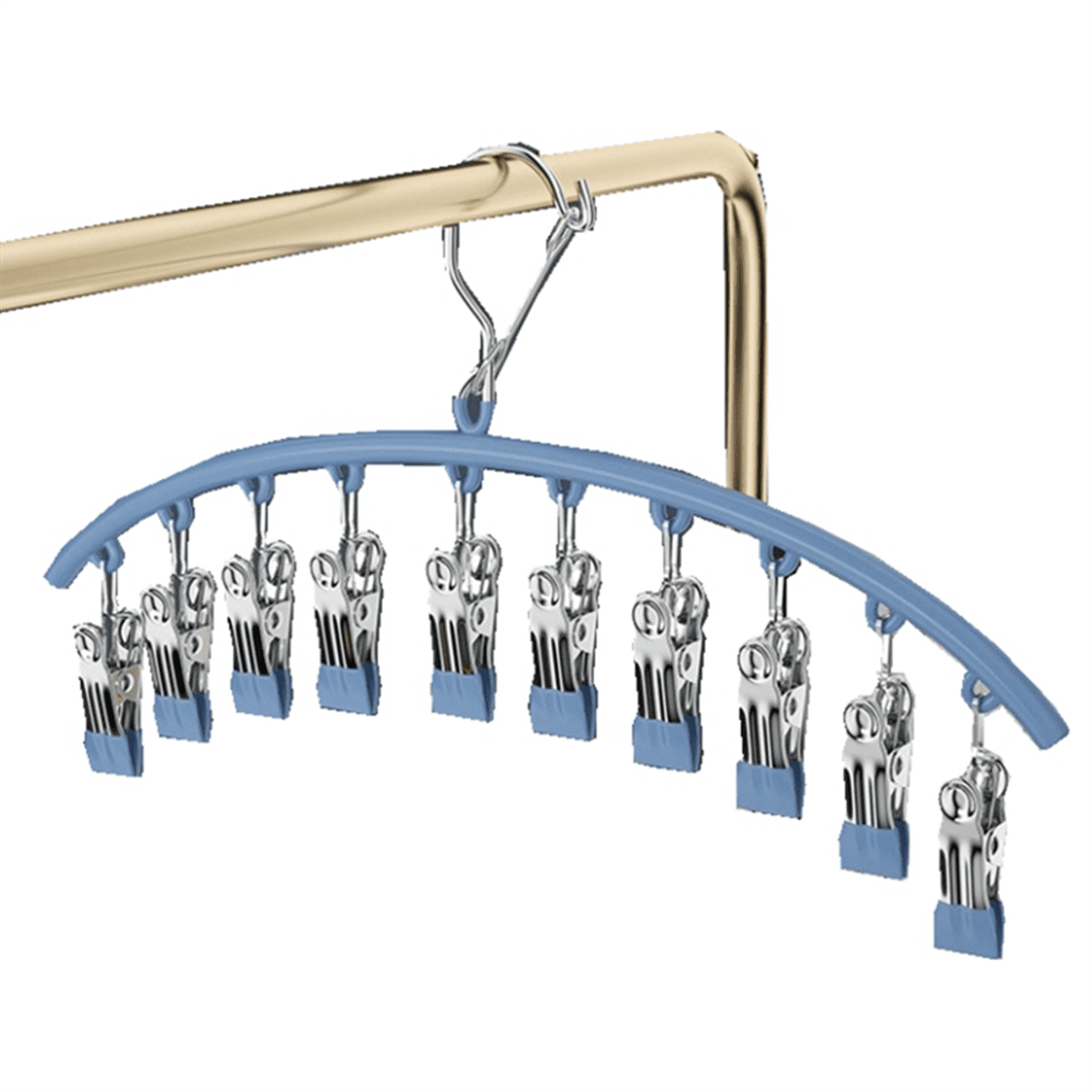 Lot De 2 Organiseurs De Leggings Pour Suspendre Un Placard Crochets Pivotants A 360 Avec 30 Clips Pour 30 Shorts Jupes Chapeaux Cintres Pour Pantalons Organiseurs De Placard Et Rangement 90925560