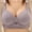 Gray, variant on Women's Comfort - Oriented Bra with Vertical Ribbed Pattern, Delicate Lace Accent and Adjustable Straps for a Perfect Fit
