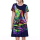 thumbnail image 1 of Disketp Howling Wolf para Vestido de Manga Corta para Mujeres, Vestidos de Verano para Mujeres, Casual y Holgado para la Playa, 1 of 6