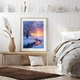 thumbnail image 6 of Diamond Art Kit for Adults, Sunset Winter Stream Scene Diamond Painting for Adults Beginners, DIY Diamond Art Painting Kits, 5D Diamond Painting Crafts for Home Decor 12x16 Frameless, 6 of 7