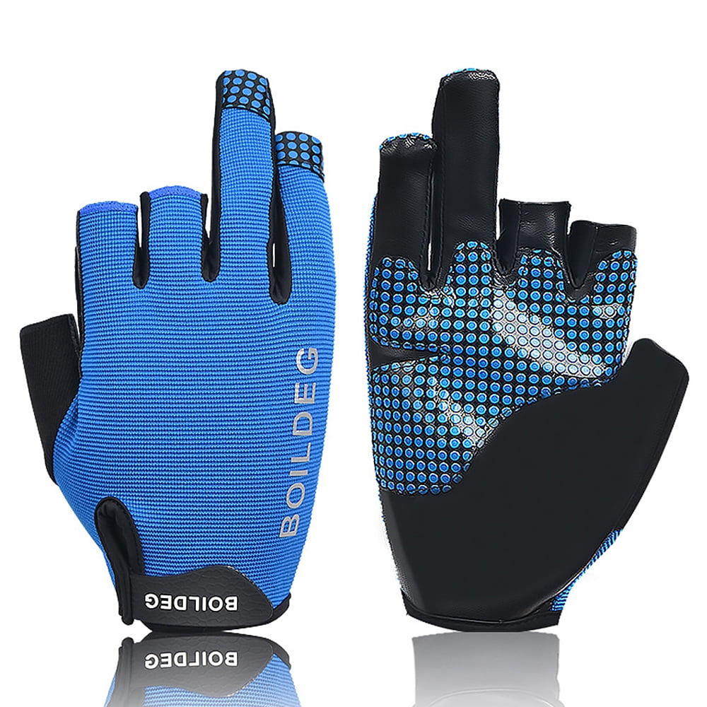 Fishing Gloves slip Fishing Gloves with 3 Fingerless Breathable