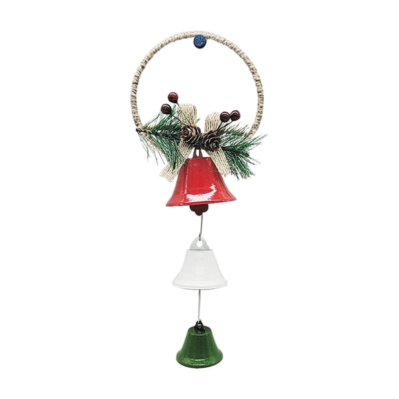 Generic Clearance Christmas Bells, Bells Metal Vintage Bells with Jute Hanging Rope, Christmas Bells for Decoration,Perfect for Doors, Windows, Living Rooms, Christmas Trees, Wreaths, Gardens, etc