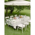 thumbnail image 4 of Outdoor Tablecloth with Umbrella Hole for Patio/Picnic/Party/Camping, Sage Green Eucalyptus Waterproof Table Cloth Rectangle Table Cover Washable, Farmhouse Weeping Leaves Linen (60"x 84"), 4 of 8