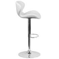 thumbnail image 3 of Home Square Vinyl Upholstery Bar Stool in White Finish - Set of 3, 3 of 5