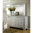 thumbnail image 2 of Furniture of America Rachel Wood 9-Drawer LED Dresser and Mirror in Silver, 2 of 4
