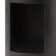 thumbnail image 5 of LeisureMod 14" Wide Round Side Table in Fiberstone with Open Storage Compartment and Painted Finish Indoor Outdoor Use Modern Home, Living Room, Bedroom, Patio, Garden Nook Collection in Black, 5 of 11