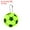 Fluorescent Yellow, variant on Reflective Keychain Tags, Reflective Football Pendant Waterproof Safety Reflector for Backpack Handbag Purple