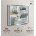 thumbnail image 2 of Dreamcatcher's Horizon II Canvas Print Coastal Abstract Art by Art Remedy, White Frame, 20 x 20, 2 of 6