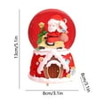 thumbnail image 3 of Hyknon Christmas Music Box Christmas Decorations Crystal Snow Globe with LED Light Plastic Table Centerpieces for Holiday Party Home, 3 of 6