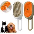 thumbnail image 1 of HAYAN Pet Steam Groomer Brush, 2025 New 3 in 1 Steam Cat Steam Brush for Shedding & Grooming, Multifunctional Hair Removal Comb for Cats Dogs (Khaki＋White), 1 of 1
