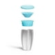 thumbnail image 4 of Vaso para sorber Munchkin para niños pequeños, acero inoxidable Miracle 360, 10 onzas, azul, 4 of 5