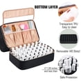 thumbnail image 4 of Estuche organizador de esmaltes de uñas GR69N con capacidad para 50 botellas, color negro, 4 of 6