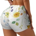 thumbnail image 1 of Fotbe Wildflowers Shorts Sin Costuras – Shorts Deportivos de Cintura Alta para Mujer, Elásticos para Gimnasio, Yoga, Running o Ciclismo-Medium, 1 of 8