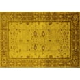 thumbnail image 1 of Ahgly Company Machine Washable Indoor Rectangle Oriental Yellow Traditional Area Rugs, 2' x 5', 1 of 4