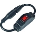 thumbnail image 5 of EcoNesxp Rallonge Courte Robuste Noire avec Rouge et Noire avec Rouge et Imperméable Interrupteur Rallonge de 3 Pieds, 5 of 5