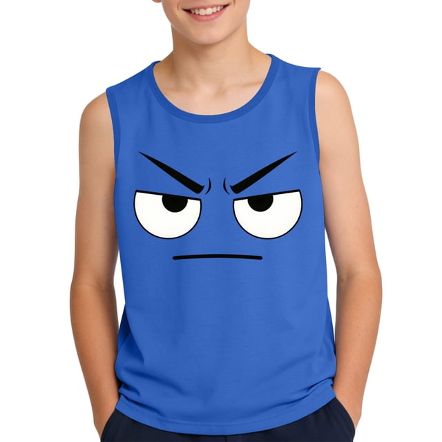 Camisola de Niños Pequeños 3-15 Años sin Mangas Tela Suave Moda Linda Impresión de Gradiente para la Boda Casual en Casa